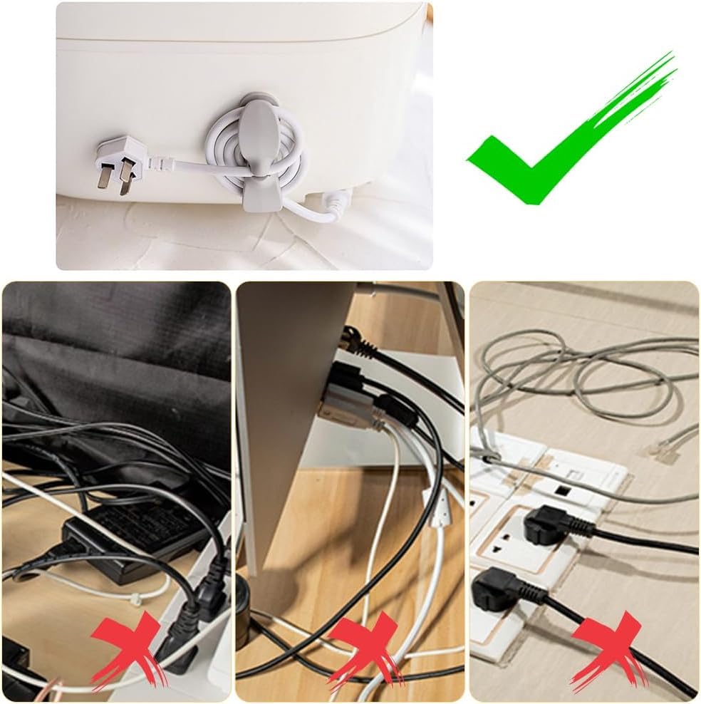 Amazon | ケーブルクリップ コード まとめる 6個入り コード