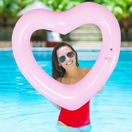 Miniatura 9 de ZHUYNXIR Tubo flotante de piscina con forma de corazón, diversión en el agua, juguetes de fiesta en la playa para niños, accesorios de diseño de