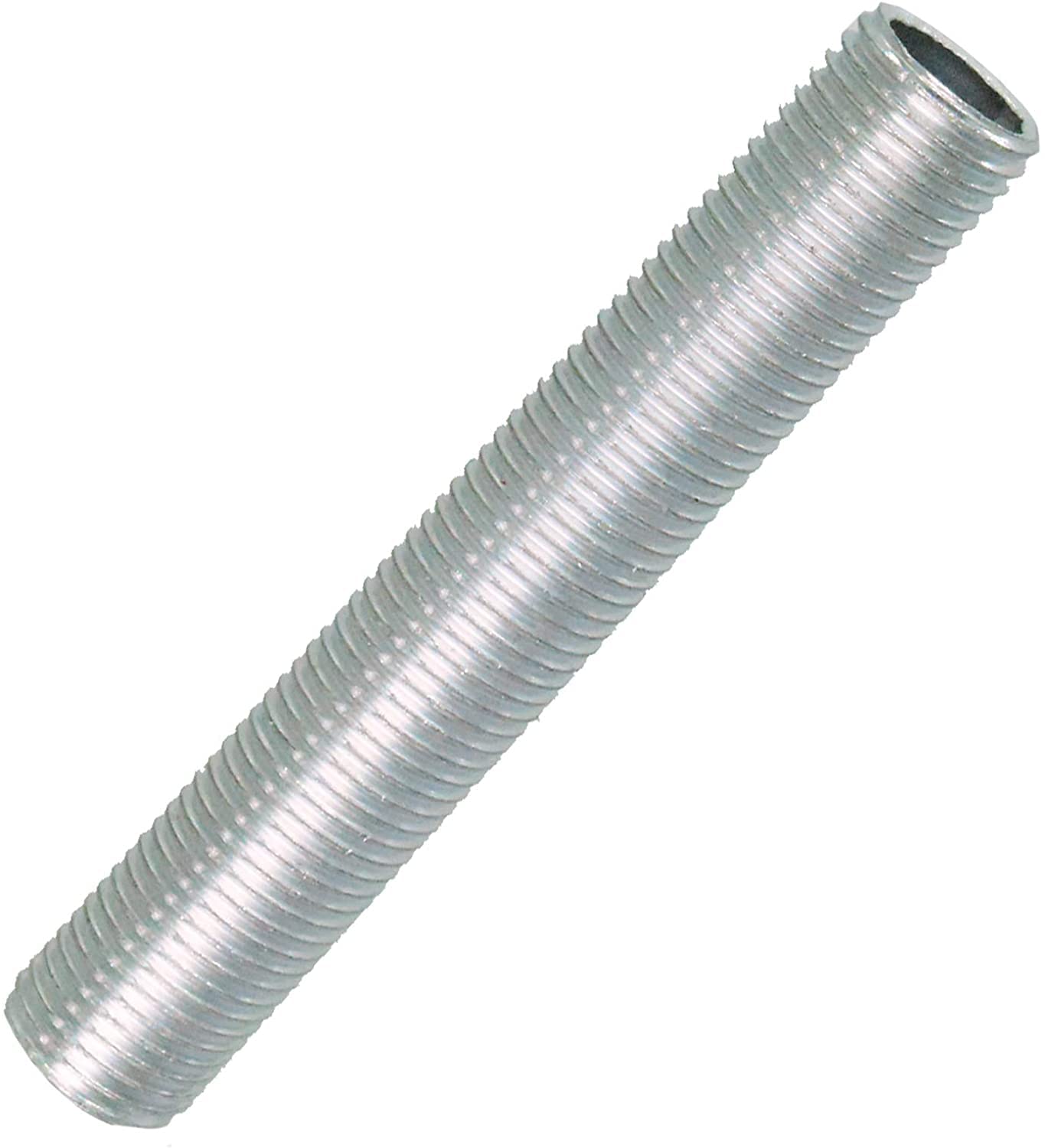 YOKIVE 20 Paquet Lampe Tuyau Mamelon, 2cm Longueur M10 Filetage 1mm Pas Zinc Plaqué Tuyau Lampe Pièces, Idéal Pour Lumière Raccords