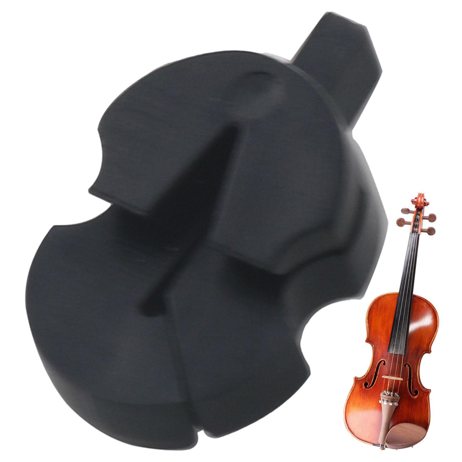 Sordina in gomma per violino, ponte viola, set di sordine per esercitarsi a tarda notte, per tutti i violini piccoli