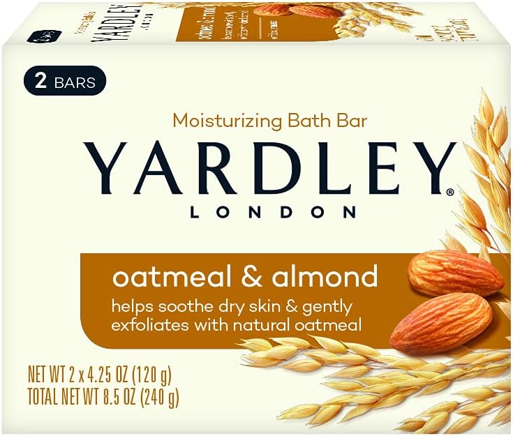 Sabonete em Barra Yardley London de Aveia e Amêndoa, 2 Unidades