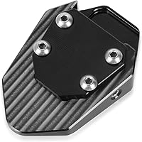 Vista 4 de Soporte lateral para motocicleta, extensión de soporte compatible con versys650 VERSYS 650 2010-2023 (negro)