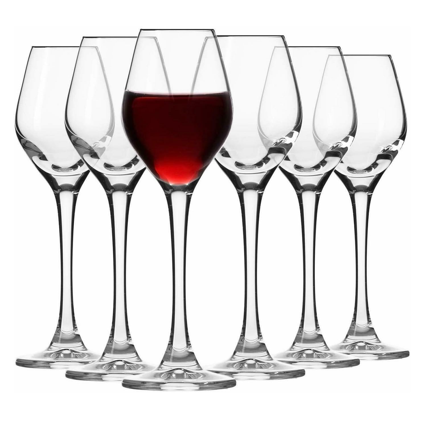 Krosno – Liqueur & Vodka Glasses 70 ml – Set of 6 – Splendour Collection – Lead-Free Crystal – Slim, Elegant Design