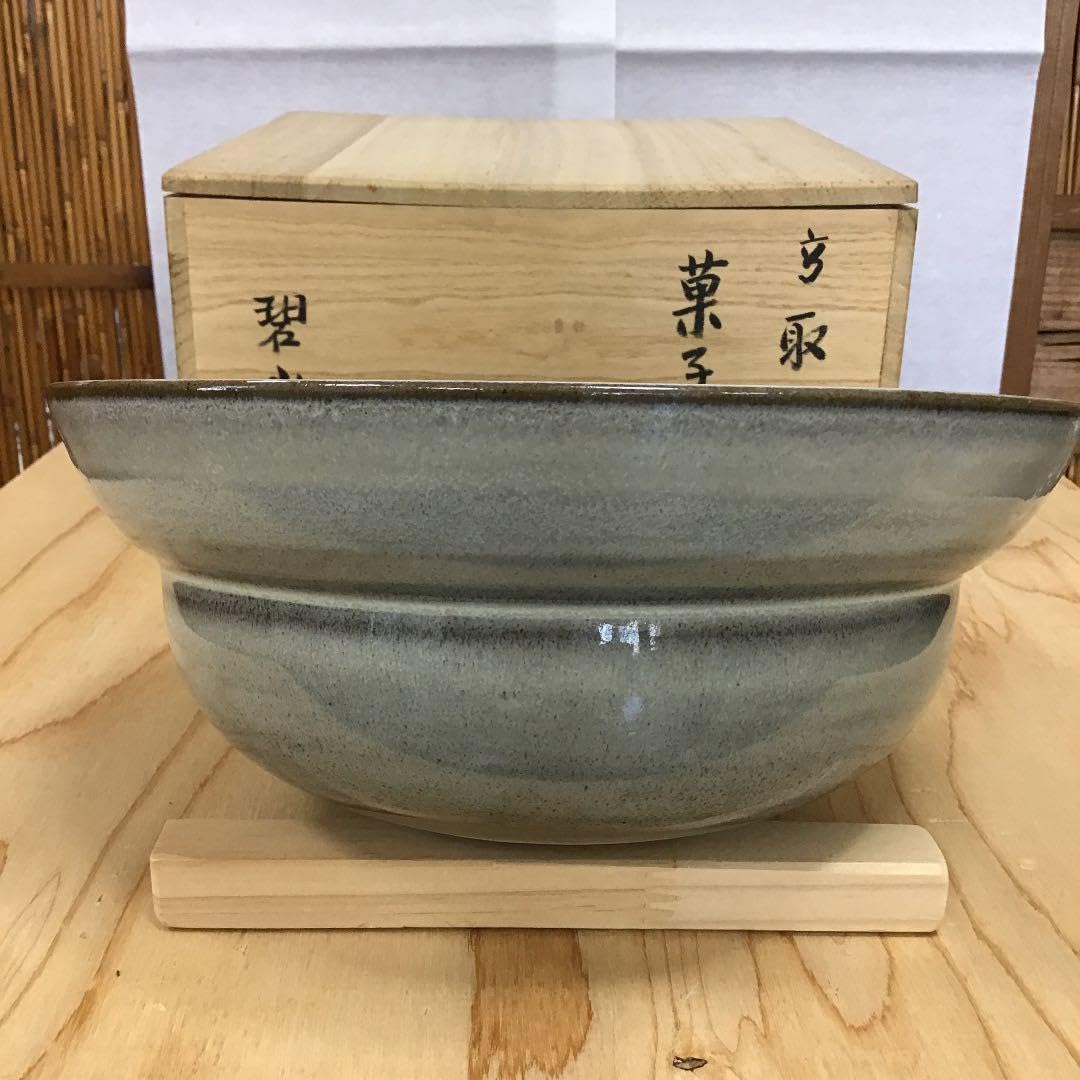 Amazon.co.jp: 茶道具 菓子器 高取 菓子器 鬼丸碧山 造 N101K : Toys 