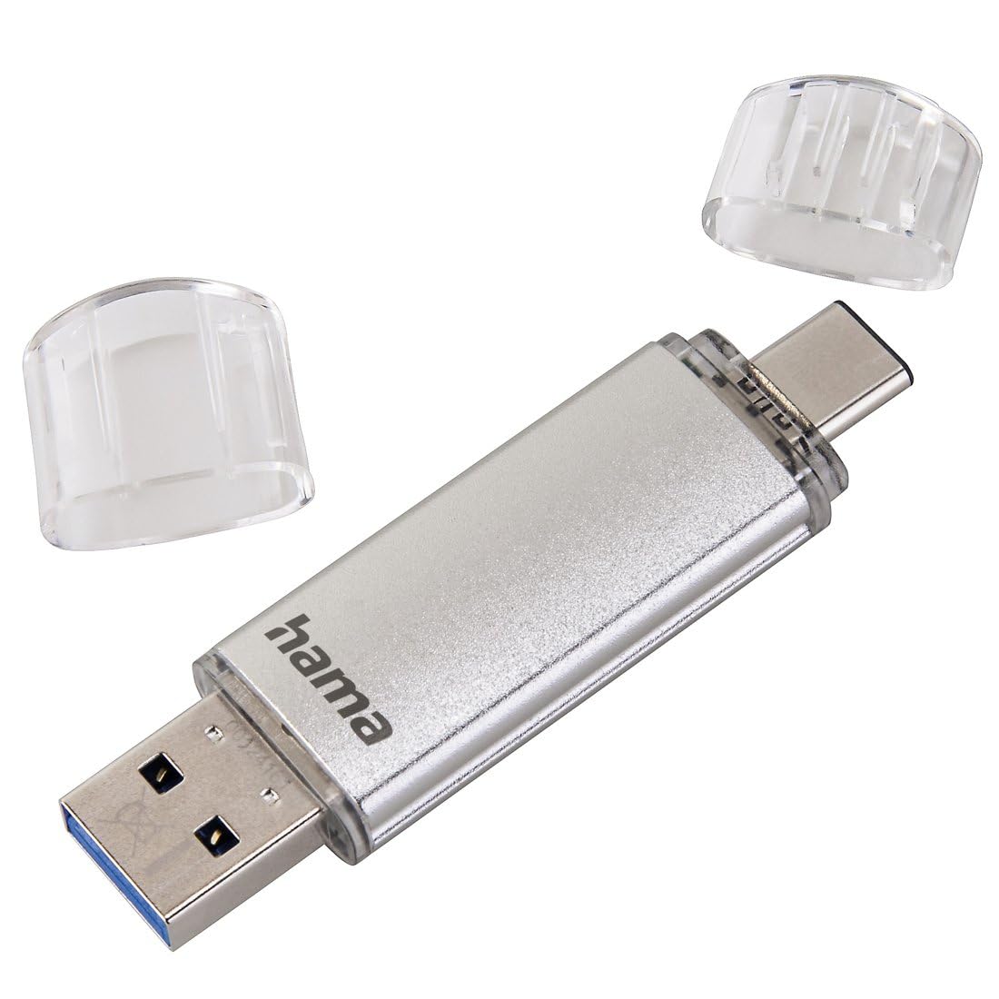 Hama – Flashpen “C-Laeta”, USB Type-C 3.1 - USB 3.0, 256 GB, 70 MB/s, silver