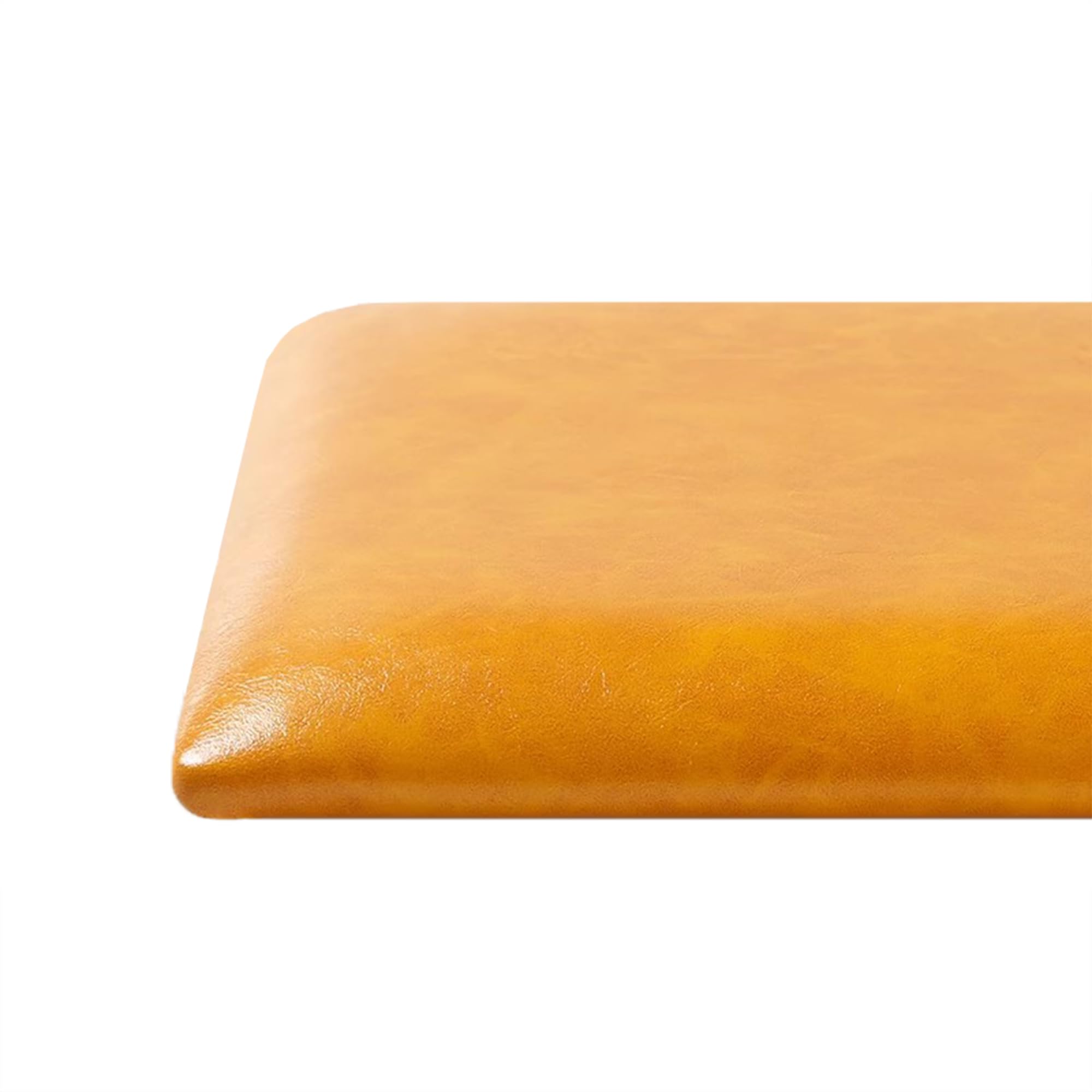 Coussin de banc imperméable en cuir souple gris argenté haute finition