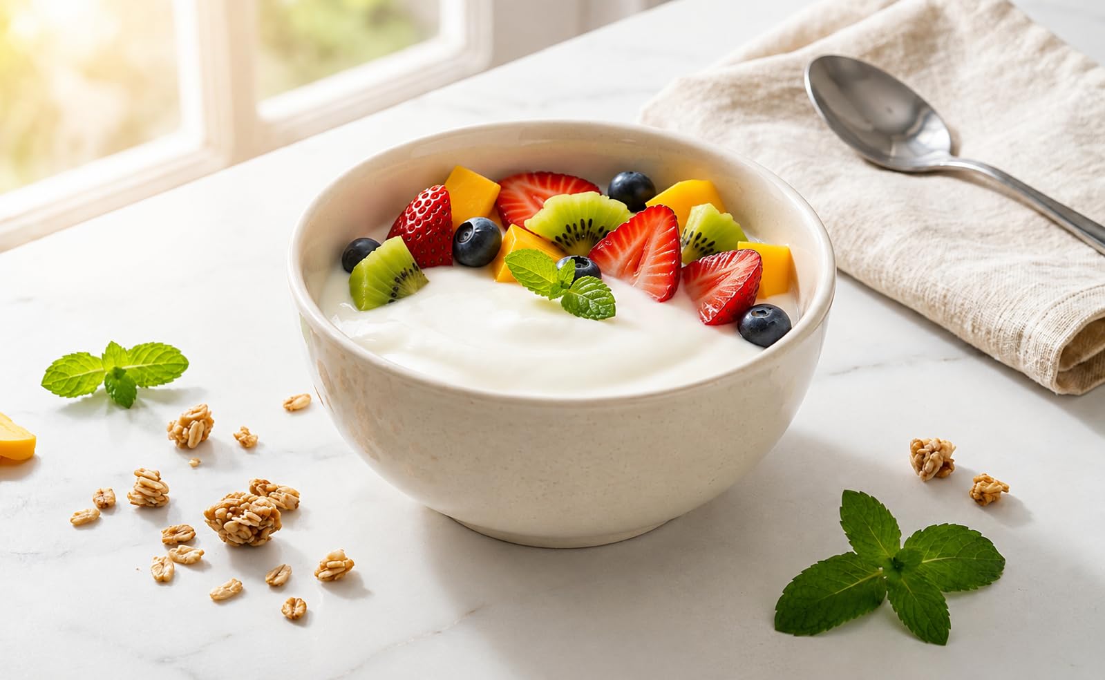 Bodhi House Ceramic Bowl Set - 4 Piece, Feather White -8