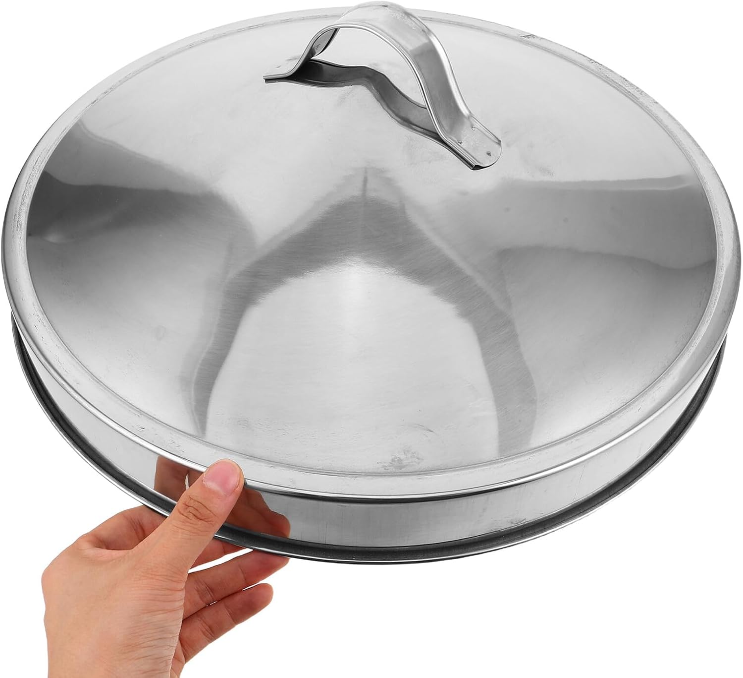 VILLCASE Stainless Steel Fire Pit Snuffer Lid Round Cover Outdoor Bonfire Spark Screen Extinguisher Portable Lightweight Fire Pit Cover for Camping Backyard Safety