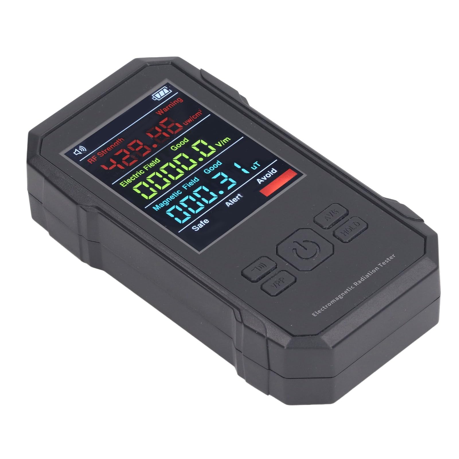 pour Compteur EMF, détecteur RF EF MF à Trois paramètres, Grand écran LED, Alarme sonore avec évaluation des radiations, Conception Portable pour Une Utilisation à