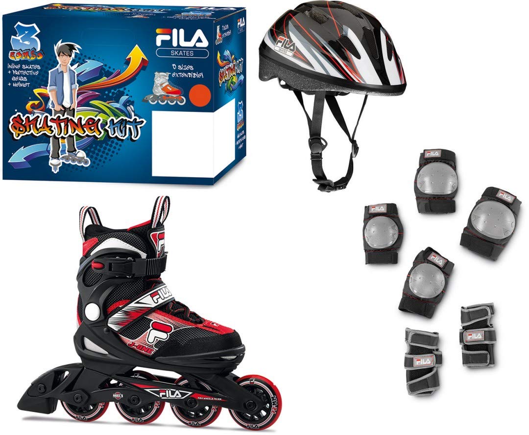 Fila chłopięce J-one Combo 3 zestaw łyżworolek i ochraniaczy