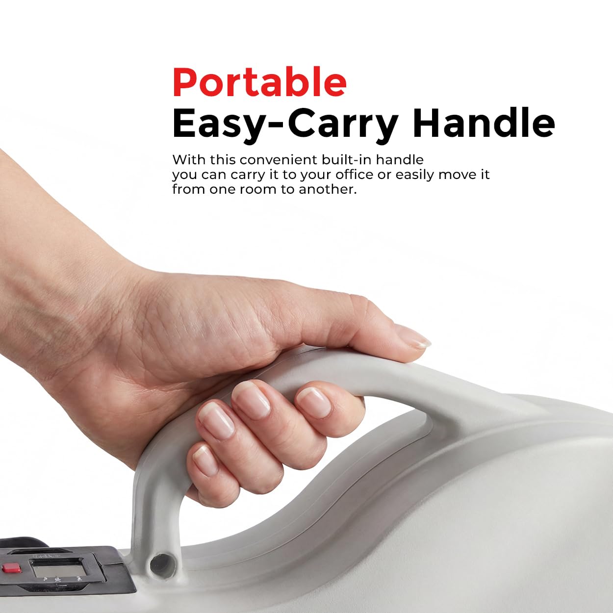 Sunny Health & Fitness Fully Assembled Magnetic Under Desk Elliptical Peddler, Portable Mini Elliptical, Foot & Leg Pedal Exerciser, Optional with Handlebars