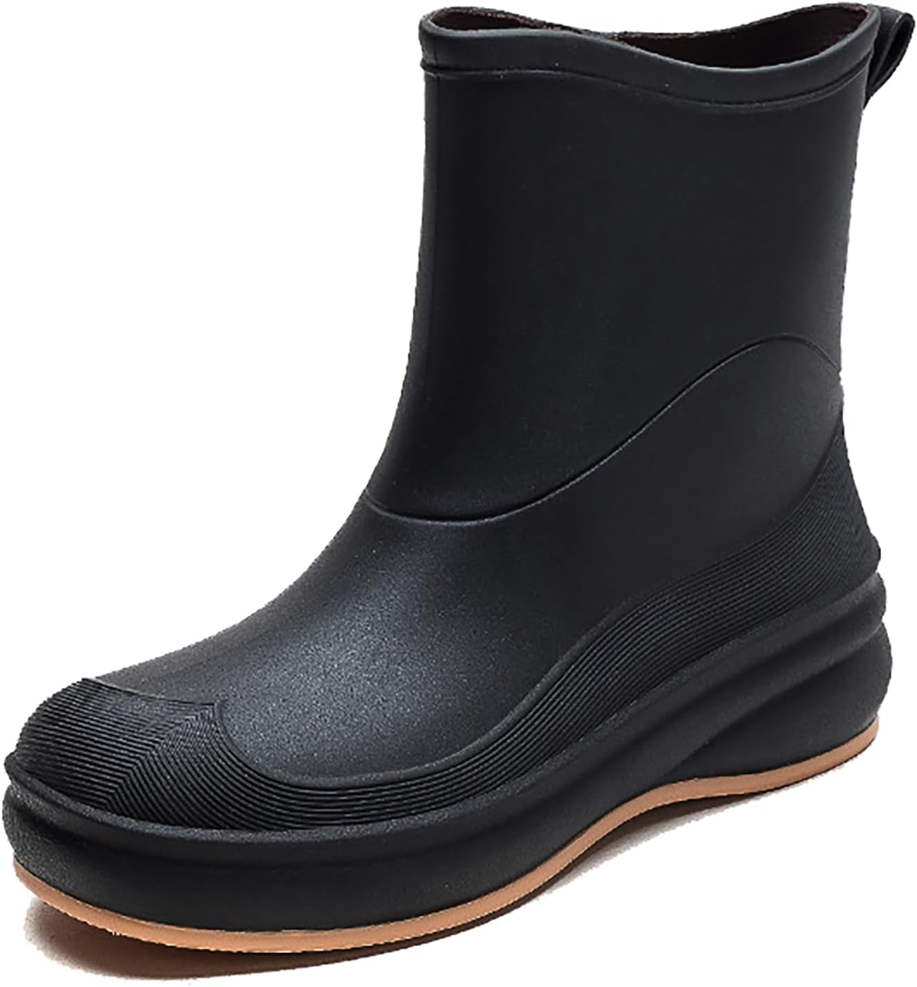 Women Rain Boots Waterproof Mid-calf Boots Outdoor Garden Shoes