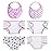 DC-BEAUTIFUL 4 Pcs Diapers, Underwear and 2 Pcs Bibs for 14-18 Inch Baby Dolls, Suitable for Infant Baby Girls Boys