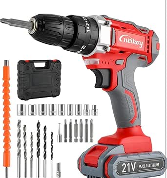 Amazon.co.jp: Electric Screwdriver, Small, Impact Driver, Rechargeable ...