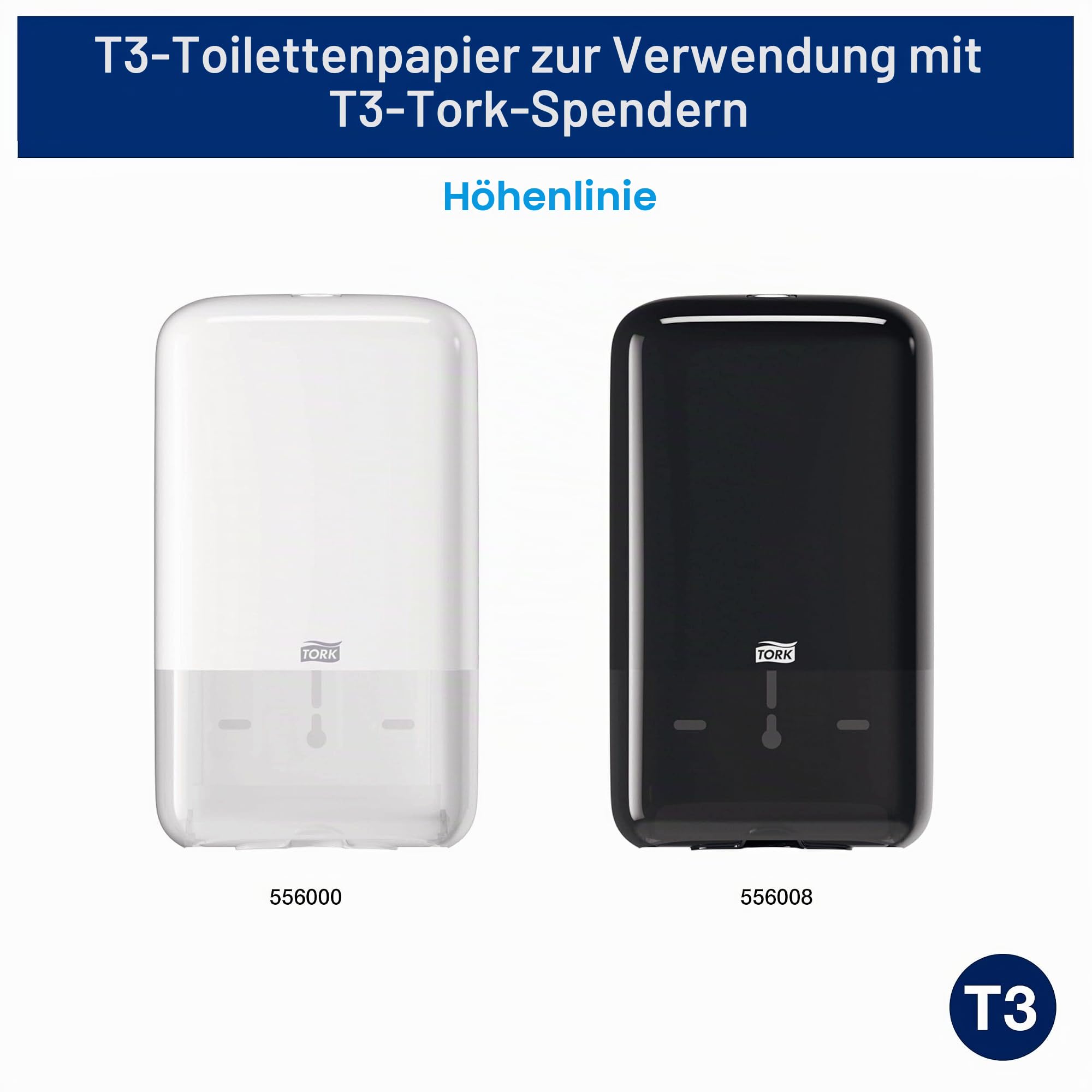 Tork 114276 extra weiches Einzelblatt Toilettenpapier in Premium Qualität für das Tork T3 Einzelblatt System / Toilettenpapier 2-lagig in Weiß, 30 Bündel a 252 Tücher (7.560 Stück)