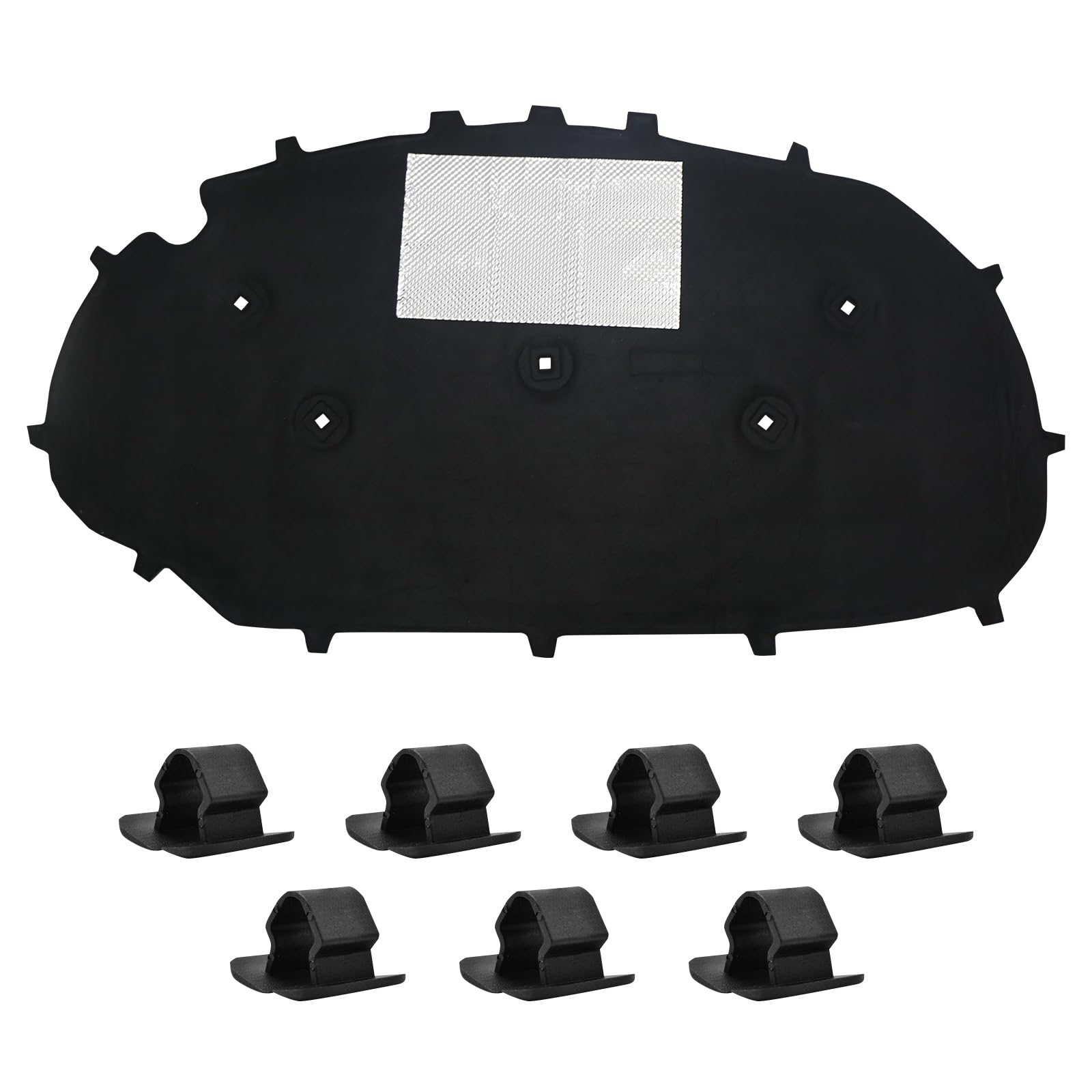 Engine Hood Insulation Pad for VW Golf 6, Soundproof Heat Shield Under Bonnet Cover, Car Hood Noise Reduction & Thermal Insulation Mat Replacement