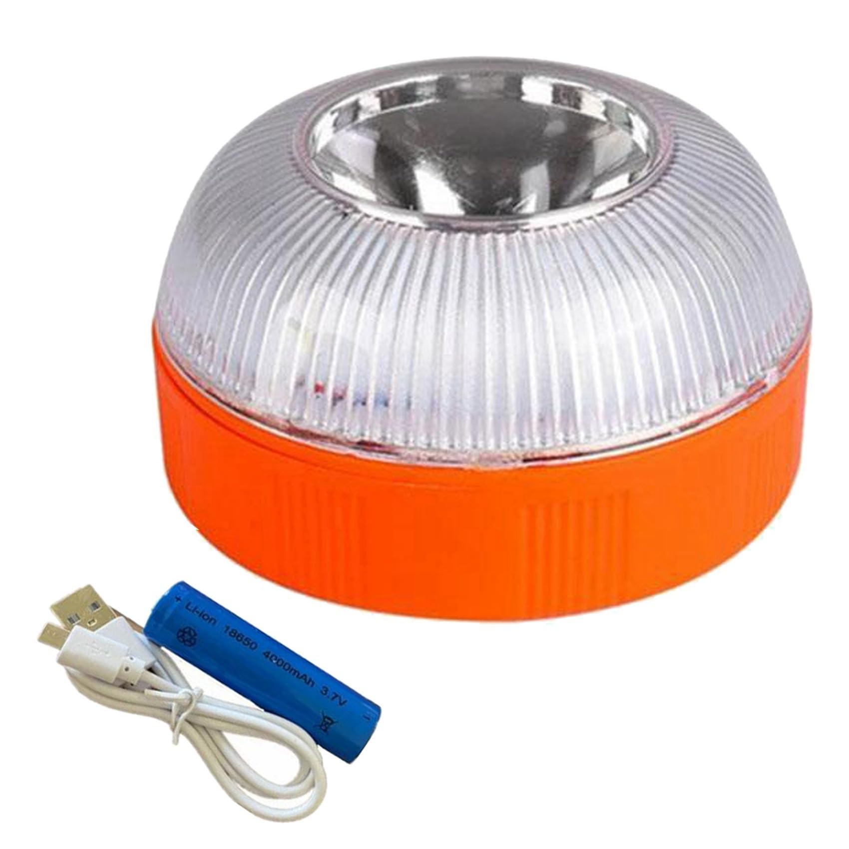 5X Luz de Emergencia para Coche V16, Luz de Baliza de Emergencia Recargable por USB, Luz de Advertencia Intermitente de Carretera LED para Coche, Camión Marino