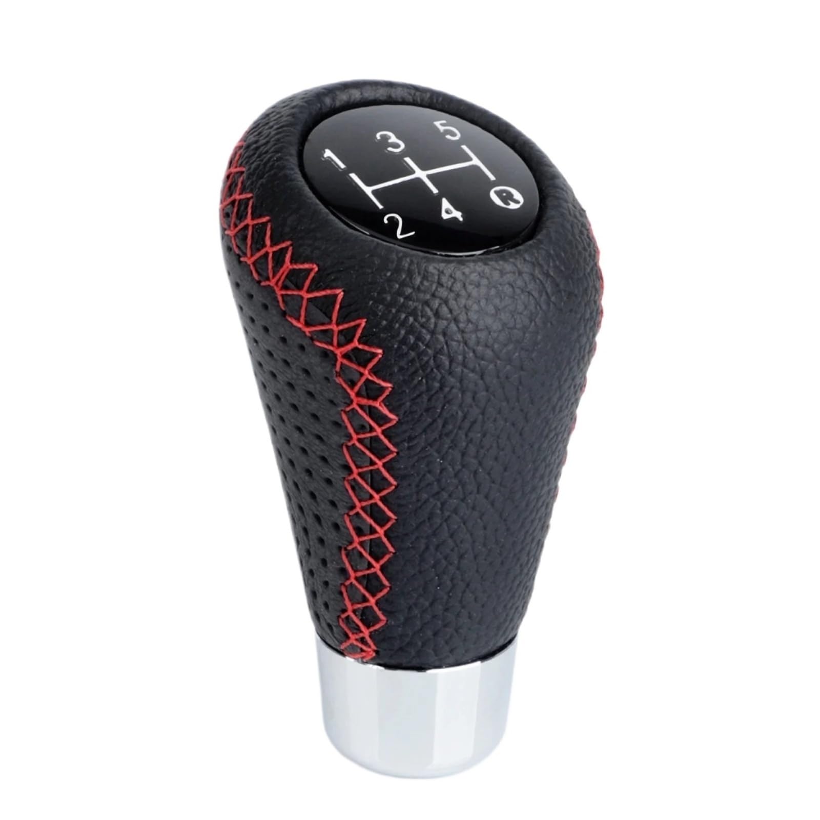 Xzcvtyw Red Universal 5 Speed Car Gear Stick Shift Knob Lever Manual Transmission M8 M10 M11 M12 Car Shift Lever Stick Head(Red)