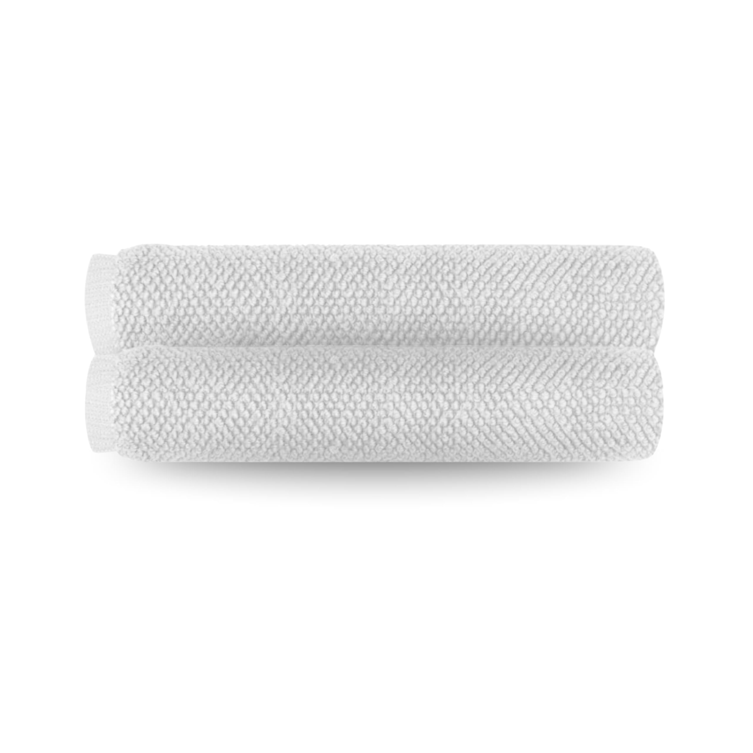 Egeria Boston Tücher Duschtuch, 70x140 cm, Weiches, hoch absorbierendes, schnell trocknendes Duschtuch groß für den täglichen Gebrauch, 2 Pack, Weiß