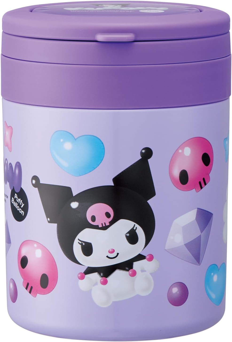 Skater LJFO5-A Insulated Soup Jar with Collapsible Handle, Large Capacity 500ml Soup Jar with Foldable Soup Balloon, LJFO5-A