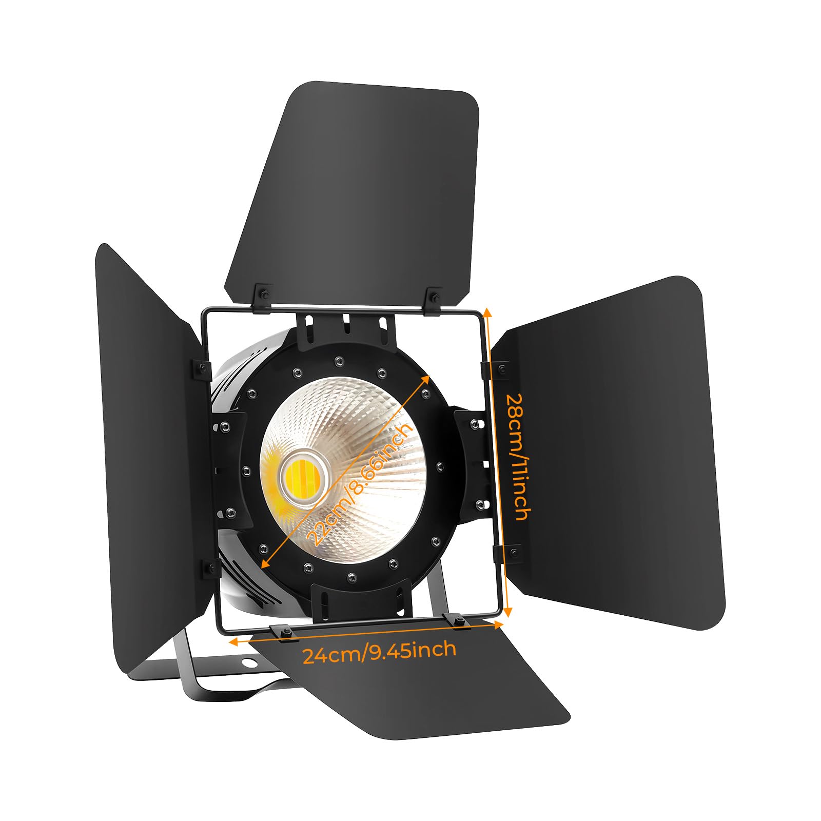 200W LED Illuminazione da palcoscenico, faro da 2 in 1 COB DMX PAR, luce teatrale per il pubblico, illuminazione da palcoscenico per banchetti, matrimoni, teatri, DJ