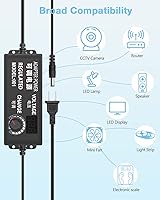 Vista 2 de Aclorol Adaptador de CA universal 3V-24V 3A 72W Fuente de alimentación ajustable DC 3V 5V 6V 9V 12V 24V 100-240V Convertidor CA/CC Varios