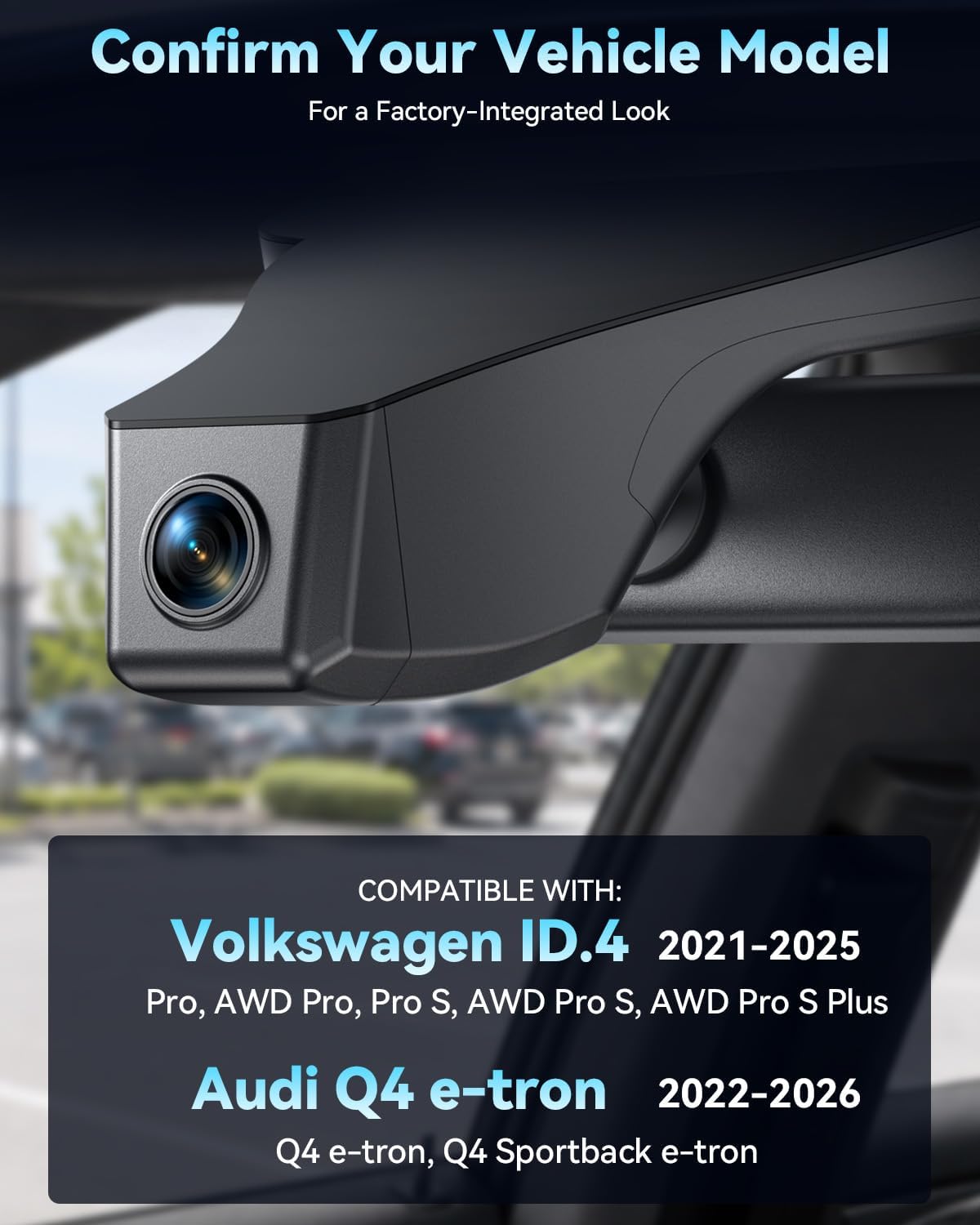 OVAMAN Front 4K & Rear 1080P STARVIS 2 Dash Cam, Dual Channel Camera with Loop Recording, Gravity Sensor, WiFi & App, Plug & Play,64GB