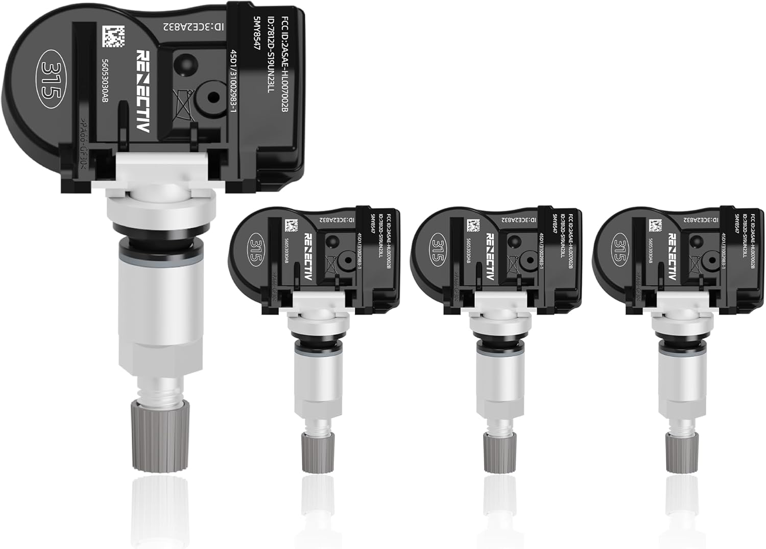 TPMS Sensor 4PCS Dodge, 315Mhz Tire Pressure Monitor Sensors Compatible with Dodge Replace OE#56053030AC 68078861AA 56053036AA 56029479AA 56053030AB 56053036AA 56029465AB 4313057L00 52933A5000