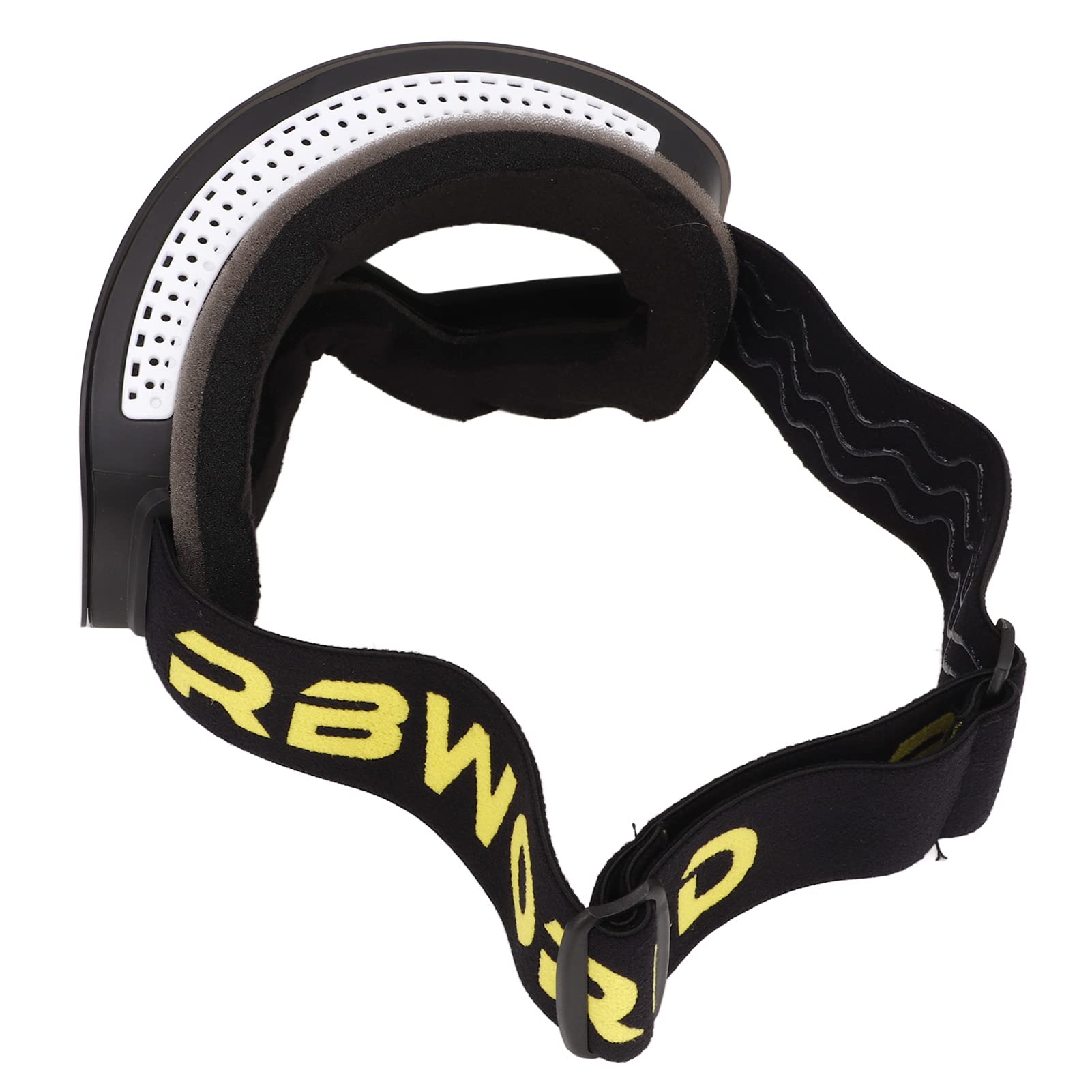 Skibrille, atmungsaktive Ersatzgläser, Antibeschlagbeschichtung, Skibrille, verstellbares Skating-Kopfband (Silberne Linse)