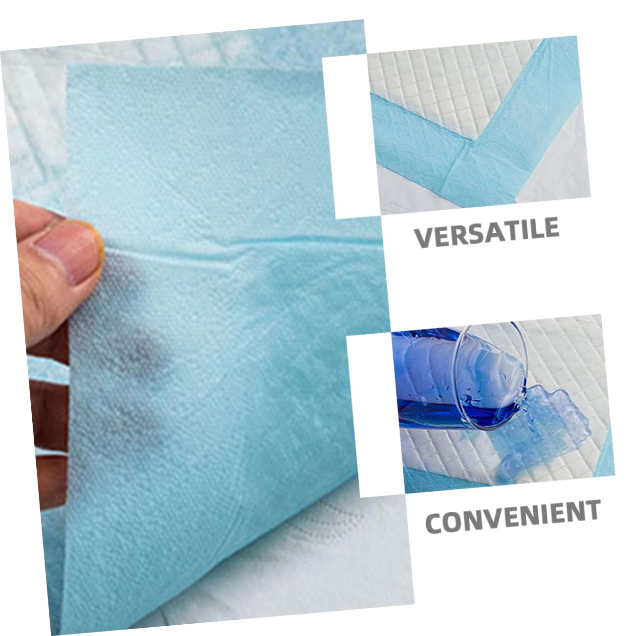 SHOWERORO 100 Stück Einweg Wickelunterlagen Für Jungen, Mädchen Und Erwachsene Mit Saugfähigem Vliesstoff Papier Und Pe Auslaufsicheren Rändern Einweg-wickeltischunterlagen