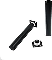 Vista 6 de Bitray Patas ajustables de aleación de aluminio de 10 pulgadas, patas ajustables para gabinete, mesa redonda y patas de sofá, 4 piezas