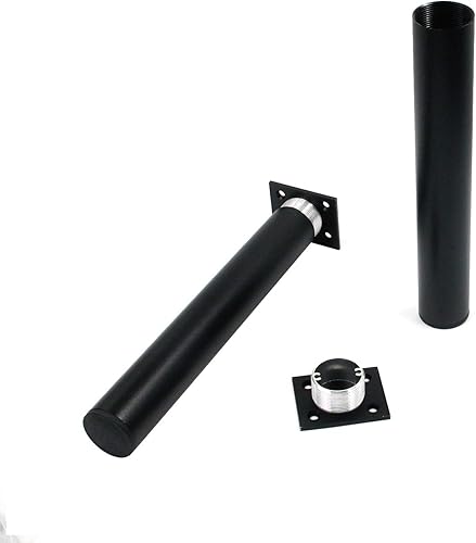 Miniatura 10 de Patas de muebles de aleación de aluminio gruesa de 2.4 pulgadas con tornillos, patas ajustables para armario, sofá, cocina, sofá, biblioteca, 4