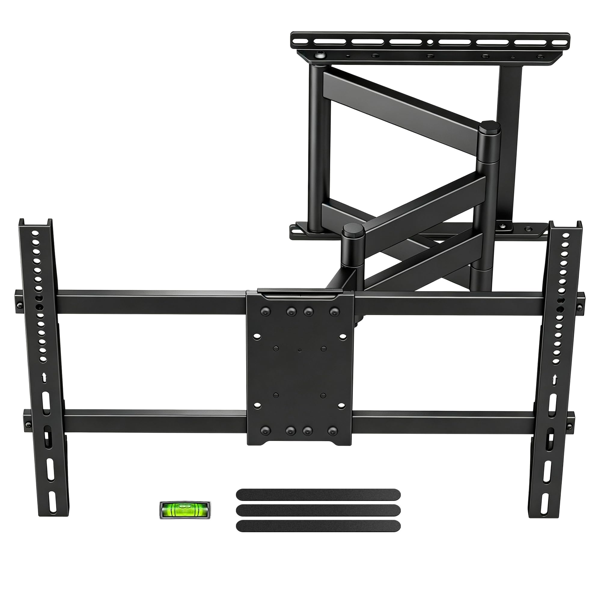 XINLEI Soporte TV Pared con Brazo Articulado Extralargo de 741mm para Pantallas Planas/Curvas de 32-75", Movimiento Completo con Inclinación -10°/+5° y Giro ±90°, VESA Máx 600x400mm, hasta 45kg