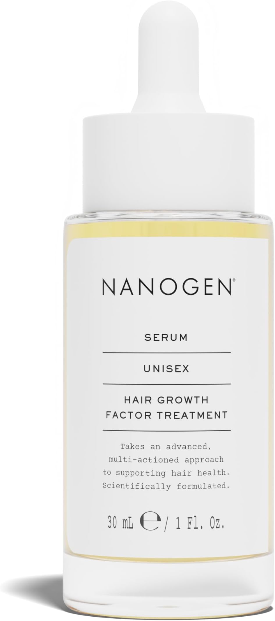 Nanogen Hair Growth Factor Treatment Serum with Pea Sprout Extract, Larix Bark and Peptides - 30ml