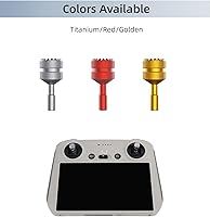 Vista 7 de Mini 3 Pro RC Joysticks +(2 en 1) Controlador Protector Sun Hood Cover para DJI Mini 3 Pro RC Accesorios de control remoto (dorado)