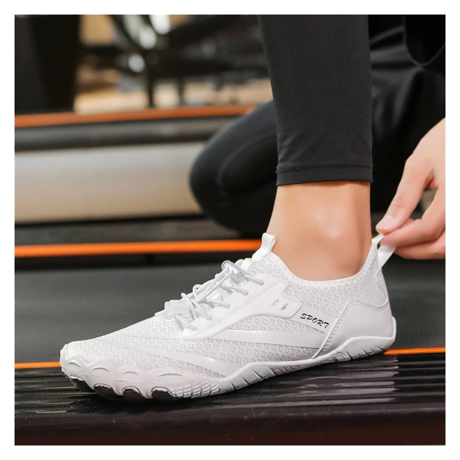 Scarpe estive ultraleggere da Uomo, Scarpe da Acqua Antiscivolo da Esterno, Scarpe da Ginnastica Traspiranti a Piedi Nudi da Donna(Gray,12)
