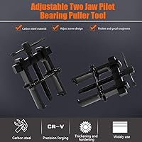 Vista 7 de Extractor de 2 rodamientos de mandíbula, herramienta de extracción de rodamientos de dos mandíbulas, herramienta extractor de poleas de acero al