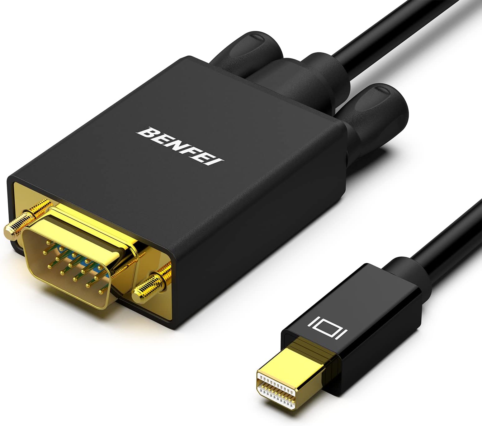 Mini Displayport to VGA Cable, 1.8M Thunderbolt to VGA Gold-Plated Cord Compatible for MacBook Air 2010-2017, MacBook Pro 2010-2015,Mac Mini 2010-2014, Surface pro 1/2/3/4