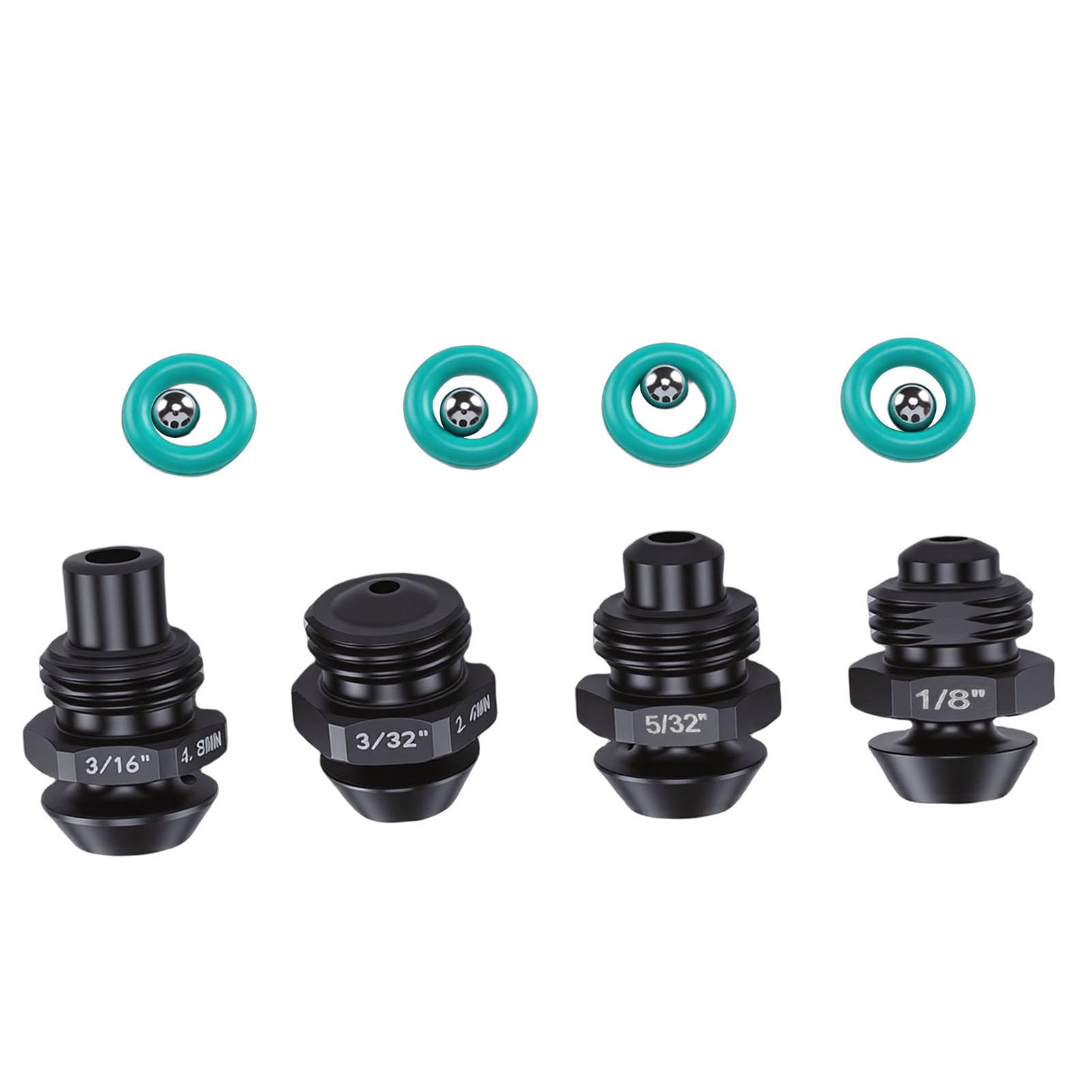 Generic Juego Duradero de Piezas de Punta de Retención de Herramienta de Remache para Herramienta de Remache 2550 M12, Kit de Piezas de Punta de Pistola de de Acero de 4 para Diversas Tareas