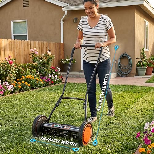 Image of Scotts Outdoor Power Tools 2607-16S 16-Inch 7-Blade Push Reel Lawn Mower