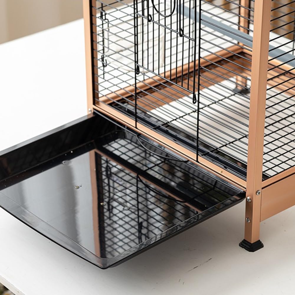 Gabbia Bird Gabbia for Uccelli Gabbia for pappagalli Gabbia for Uccelli Domestici Gabbia Orizzontale in Seta Villa Bella e Facile da Pulire Bird Cage