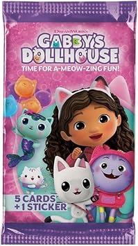 Lisanslı Gabby's Dollhouse Panini Starter Pack, Koleksiyon Kartları, 2 Booster + 1 Limited Edition Kart