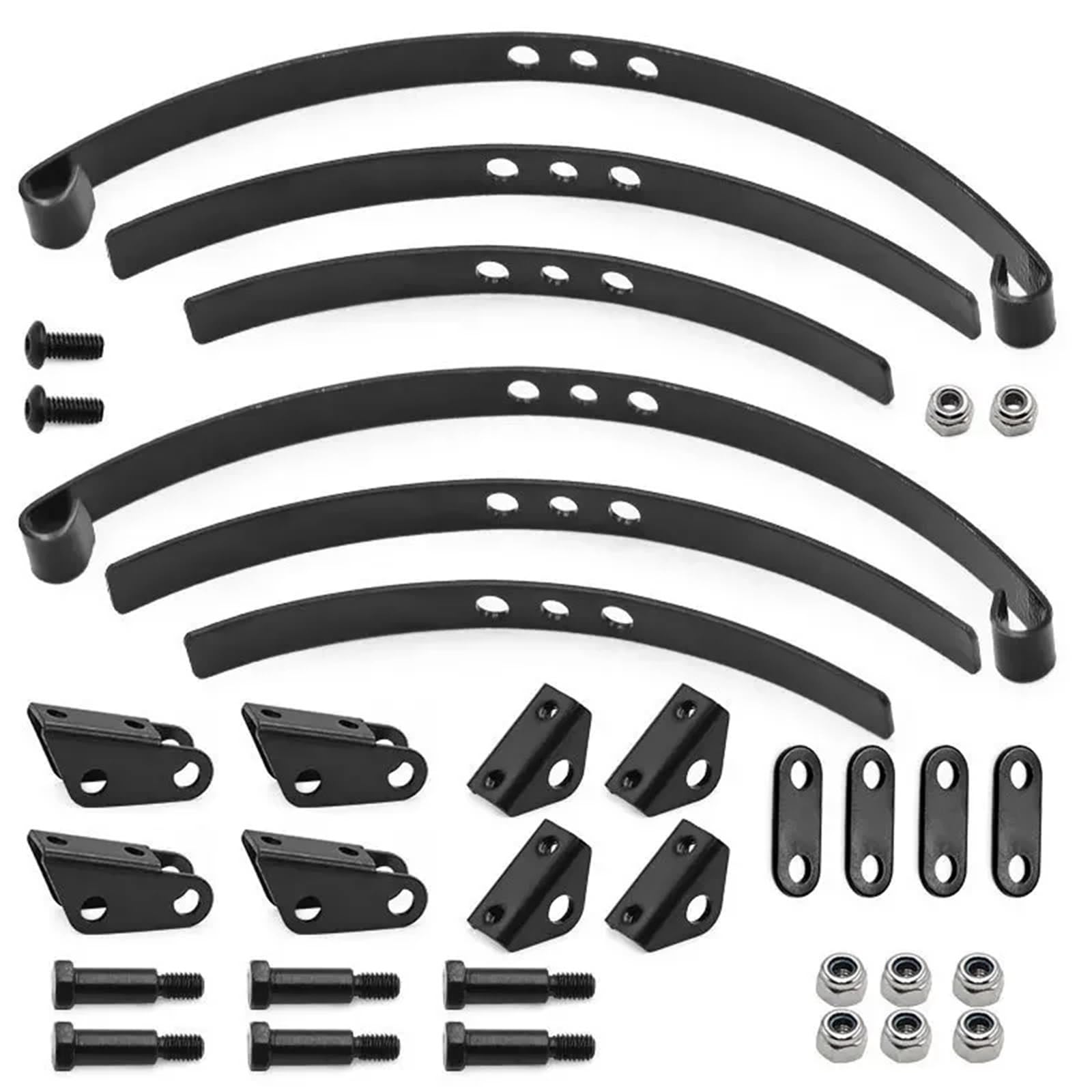 RC Modifikations Zubehör Für Tamiya 1/14 Rc Auto Traktor Anhänger Modell Stahl Für Blatt Für Feder Set Vorne Hinten Suspension Heben Ösen Ersatz Upgrade Teile(1set)