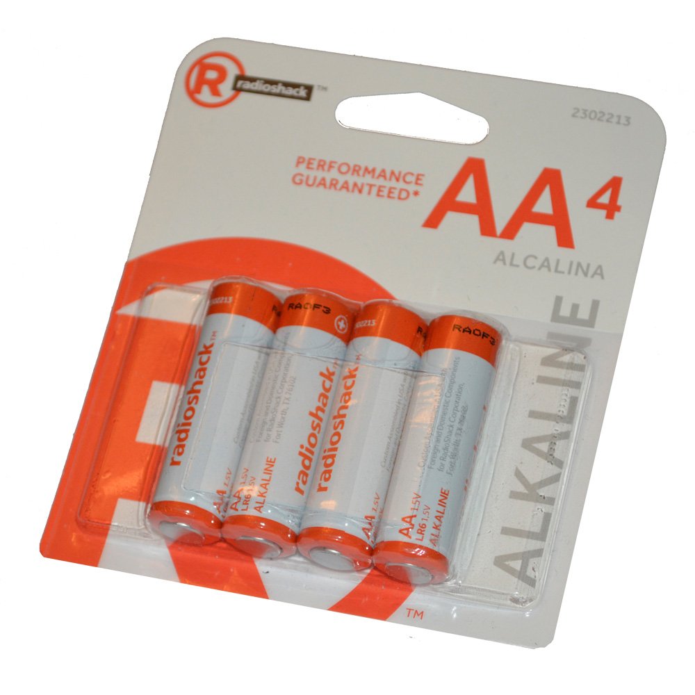 RadioShack AA Alkaline Batteries - 4-Pack