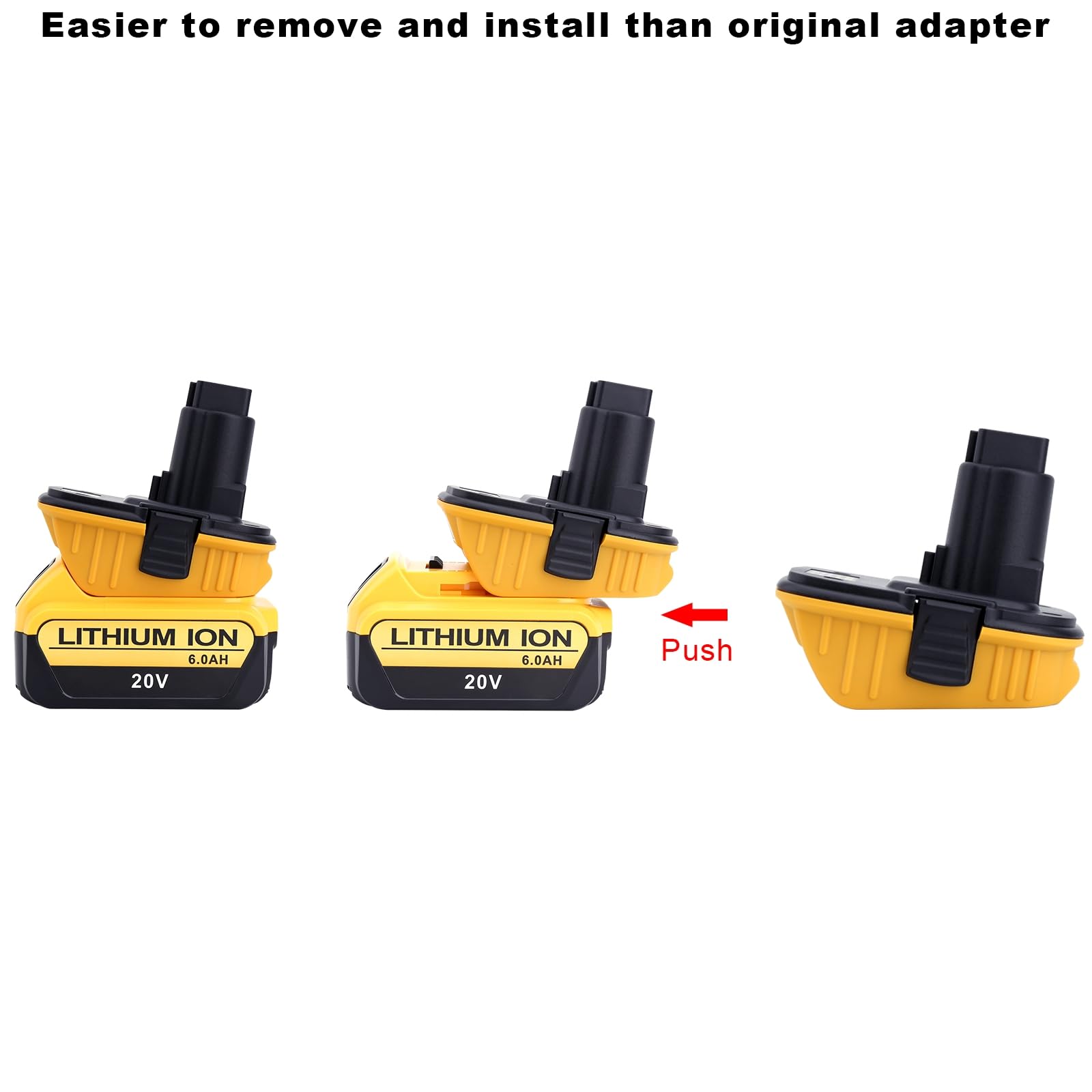 Compatible avec les adaptateurs Dewalt 18 V vers 20 V, lot de 2 adaptateurs DCA1820 compatibles avec les perceuses sans fil Dewalt 18 V, scie circulaire et ponceuses, compatible avec les nouvelles