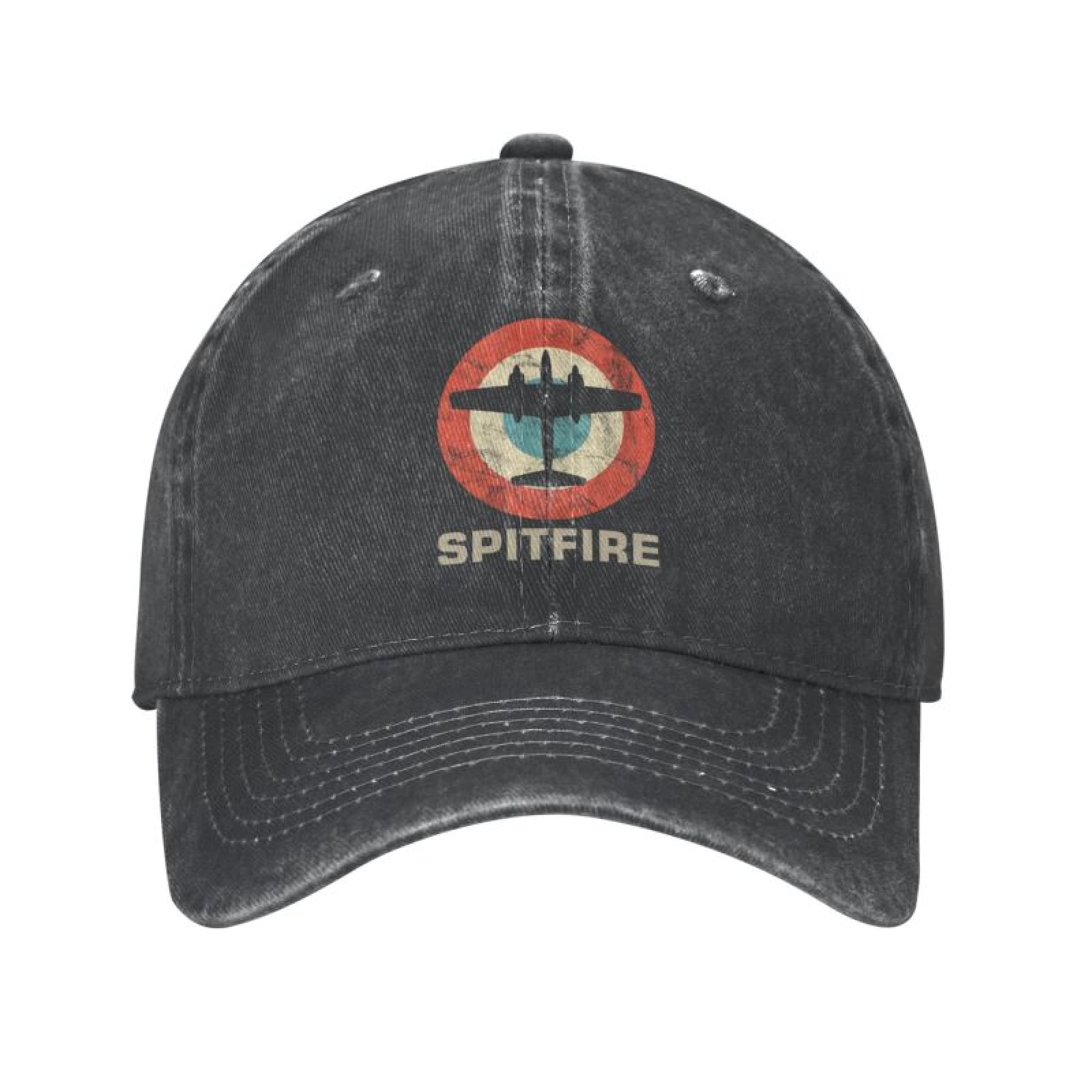 Gtdeals Unisex Parent Baseball Cap Fashion Hip Hop Cotton Vintage Jet Fighter Shooting Plane Aircraft Pilot Baseball Cap For Men Women Breathable Raf Fighter Ww2 War Spitfire Hat