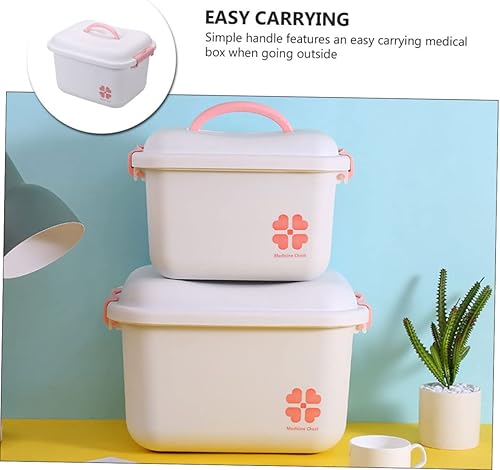 Miniatura 4 de Cabilock 2 unids vendajes almacenamiento coche hogar esencial familia multicapa para ayuda medicina enfermería kit portátil contenedor gabinete de