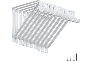 Heavy-Duty Closet Shelves with Hanging Rod Brackets