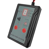 Vista 2 de Kit mejorado de probador y limpiador de inyectores de combustible con 2 adaptadores, 8 pulsos, modos de salida de potencia de 12V/5V - Herramienta