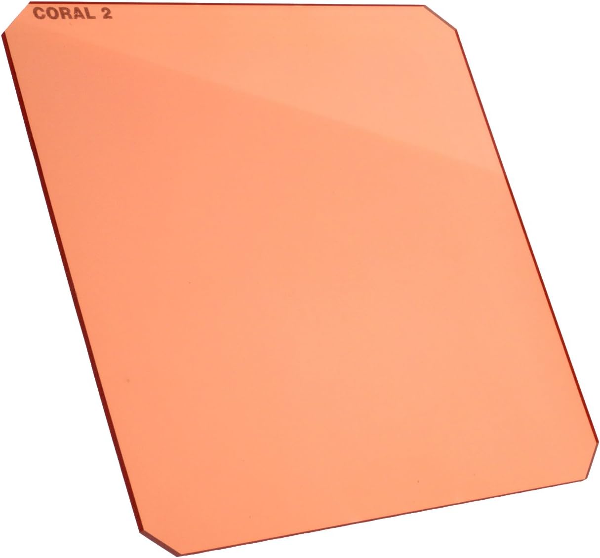 Formatt-Hitech 100x100mm (4x4") Resin Solid Color Coral 3